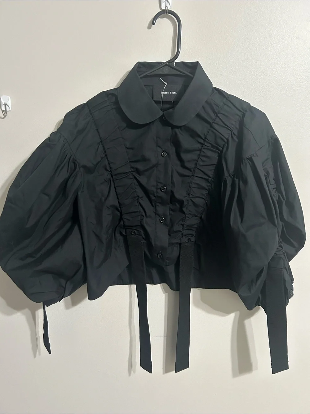 Simone Rocha Short Sleeve Crop Top - Picture 4 of 6